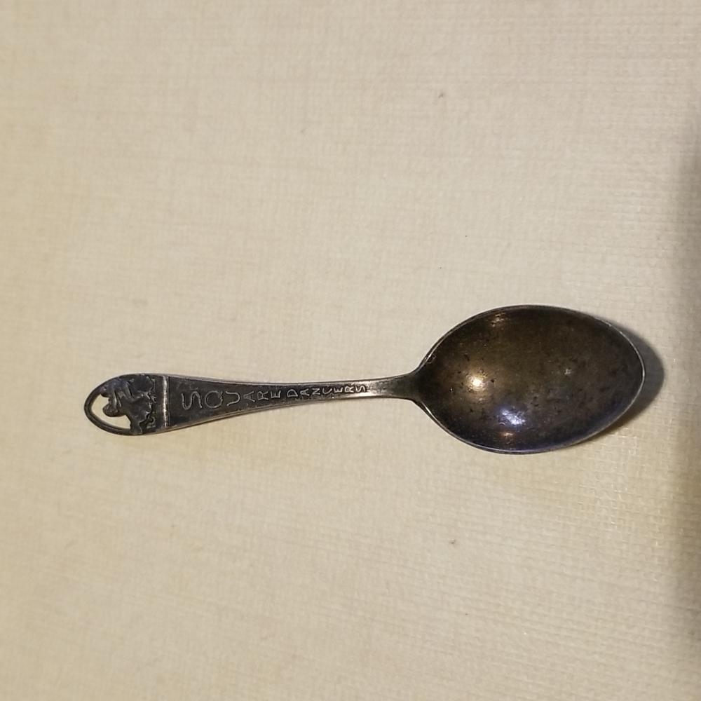 Sterling silver square dancers spoon